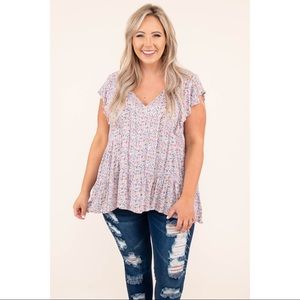 NWOT Chic Soul Follow The Road Less Traveled Top - 1X